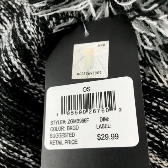 NBA * NATIONAL BASKETBALL ASSOCIATION Cuff PomPom Blk KNIT BEANIE WINTER… - Picture 3 of 3